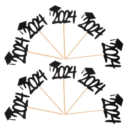 JOINPAYA Abschlussfeier-kuchenaufsätze 20 Stück Papier Holz Kuchenspieße Cupcake-ornamente Abschlusskappen Topper-set JOINPAYA Abschlussfeier-kuchenaufsätze 20 Stück Papier Holz Kuchenspieße Cupcake-ornamente Abschlusskappen Topper-set von JOINPAYA