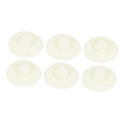 JOINPAYA 24 Stück Mini -Papierhut doll Accessories DIY Puppenhut Handgemachte Puppenhüte Puppenhut für Mini-Puppenhüte Miniatur süßer Puppenhut Miniaturhüte Beige von JOINPAYA