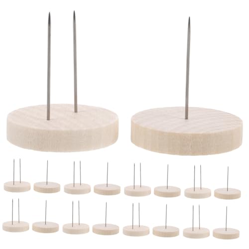 JOINPAYA 24 Stück Puppenbasis puppenzubehör Puppenständer Puppenhalterung Puppenunterstützung Puppenorganisation Stützständer für Puppen Kuscheltiere häkeln Gefühlspuppen hölzern Beige von JOINPAYA