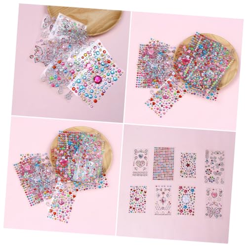 JOINPAYA 24blätter Diamant Sticker Für Junge Mädchen Kreative Handgemachte Strass Aufkleber Bunten Designs Vielseitig Einsetzbar Für Deko Bastelprojekte Und Mehr von JOINPAYA