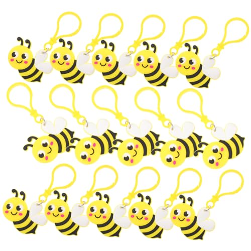 JOINPAYA 24st Biene Schlüsselanhänger Rucksack-schlüsselanhänger Schlüsselbund Auto-dekor Schlüsselanhänger Mit Süßer Biene Geldbörse-ornament Niedlich Schmücken Gänseblümchen von JOINPAYA