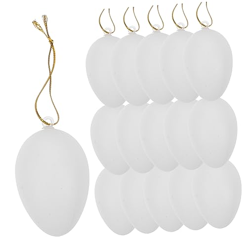 JOINPAYA 24st Ostereier Gefälschte Eier Osterei-dekorationen Osterbaum Hängende Dekorationen Gefälschte Ei-requisiten Osterbaumschmuck Kinderspielzeug Unfertiges Osterei Weiß Plastik JOINPAYA 24st Ostereier Gefälschte Eier Osterei-dekorationen Osterbaum Hängende Dekorationen Gefälschte Ei-requisiten Osterbaumschmuck Kinderspielzeug Unfertiges Osterei Weiß Plastik von JOINPAYA