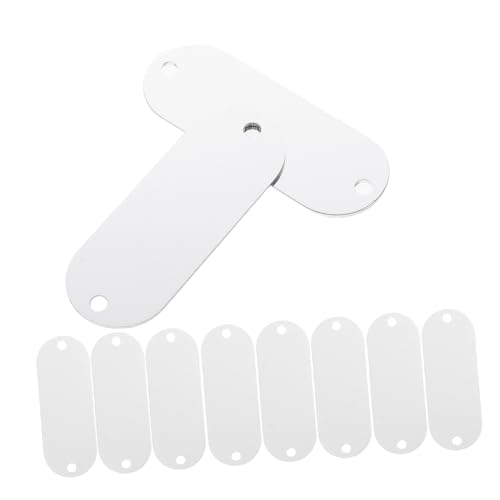 JOINPAYA 25 Stück Aluminium Etiketten Blanko Rechteckige Stanzrohlinge mit Zwei Löchern für DIY Projekte und Beschriftungen Leicht und Langlebig zum Gravieren und Organisieren von JOINPAYA