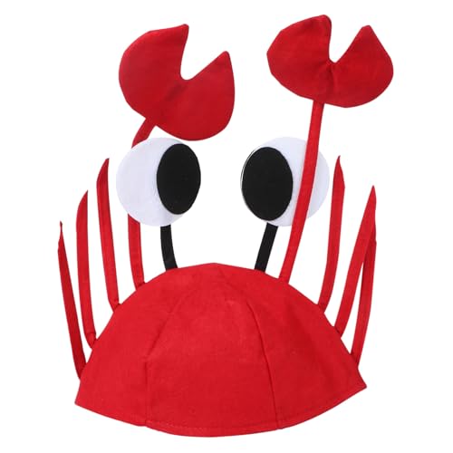 JOINPAYA 2St Fischhut mit Krallen Kostümzubehör Meeresfrüchte-Hut Hummerkopf-Bopper Langusten Hüte halloween kostüm halloween costume Krabbe schmücken Tier Kopfbedeckung Mann Partyhut von JOINPAYA