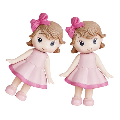 JOINPAYA 2Stücke Kuchen Topper Niedliche Miniaturpuppen mit Pinkem Schleifen Design für Geburtstagsfeiern und Partys Tortendekorationen für Kreative JOINPAYA 2Stücke Kuchen Topper Niedliche Miniaturpuppen mit Pinkem Schleifen Design für Geburtstagsfeiern und Partys Tortendekorationen für Kreative von JOINPAYA