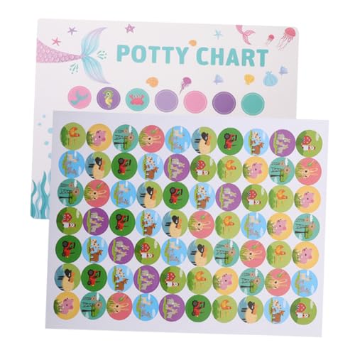 JOINPAYA 2sätze Cartoon Sticker Chart Für Töpfchentraining Bei Kleinkindern Mit Belohnungsaufklebern Fördert Selbstständige Toilettennutzung Und Positive Gewohnheiten von JOINPAYA