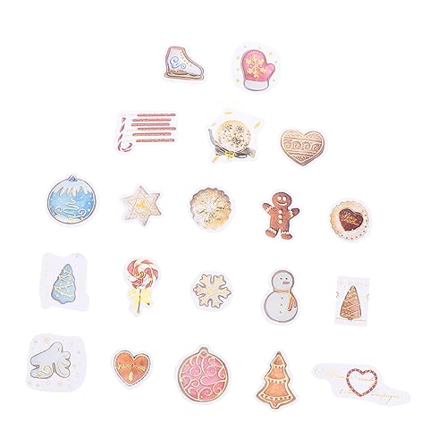 JOINPAYA 2sätze Christmas Stamp Sticker Album Decals DIY Aufkleber Zur Dekoration Von Fotoalben Tagebüchern Und Briefumschlägen Weihnachtsmotive Für Festliche Anlässe von JOINPAYA