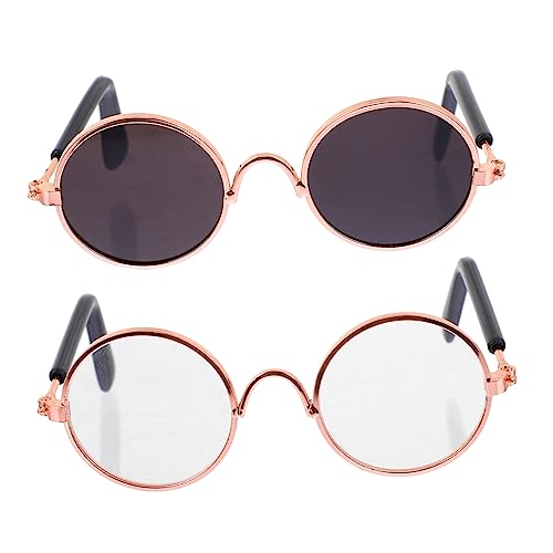 JOINPAYA 2st Mini-Brille Zum Ankleiden Von Puppen Requisiten Zum Ankleiden Von Puppen Winzige Zubehör Zum Anziehen Von Puppen Kunststoff von JOINPAYA
