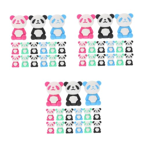 JOINPAYA 3 Sätze Panda Radiergummi Cartoon-radiergummi Süße Mini-radierer Cartoon -radiergummi Cartoon-panda-gummi Cartoon Radiergummis Süßes Stationäres Zufällige Farbe 16 Stück * 3 von JOINPAYA
