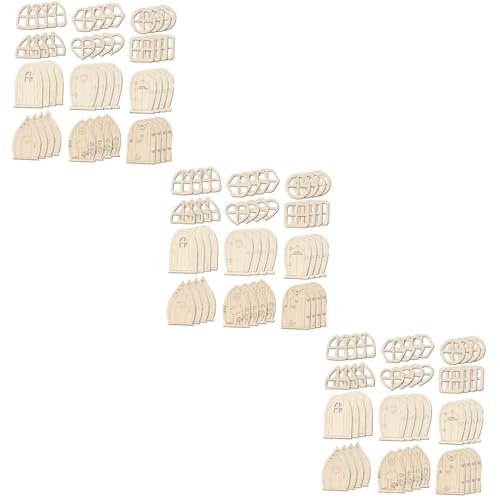 JOINPAYA 3 Sätze Unbemalte Feentüren Diy Bastelset Für Leichte Und Widerstandsfähige Holzstücke Für Dekorationen Und Emotionale Austauschprojekte 48 Stück * 3 JOINPAYA 3 Sätze Unbemalte Feentüren Diy Bastelset Für Leichte Und Widerstandsfähige Holzstücke Für Dekorationen Und Emotionale Austauschprojekte 48 Stück * 3 von JOINPAYA