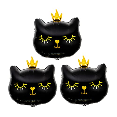 JOINPAYA 3 Stück Katzenballon cartoon cat wand polsterung balloon garland luftballongirlanden Pastell Geburtstag Luftballons für Kätzchen Luftballons mit Katzentieren Aluminiumfolie Black JOINPAYA 3 Stück Katzenballon cartoon cat wand polsterung balloon garland luftballongirlanden Pastell Geburtstag Luftballons für Kätzchen Luftballons mit Katzentieren Aluminiumfolie Black von JOINPAYA
