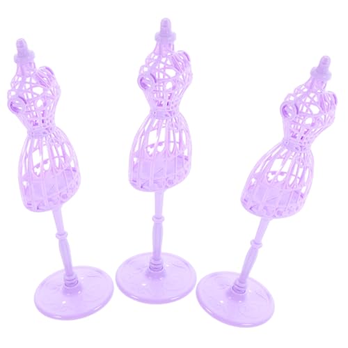JOINPAYA 3 Stück Kleiderbügel für Puppen puppenkleiderbügel Puppen kleiderbügel für Kleidung für Mädchen Kits mädchenhaft puppenhaus zubehör kleiderständer Puppenkleid Mannequin Plastik von JOINPAYA