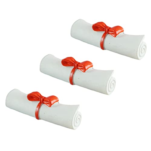 JOINPAYA Mini Harz Graduation Party Ornament 3 Stücke Zertifikat Scroll Für Indoor Landschaft JOINPAYA Mini Harz Graduation Party Ornament 3 Stücke Zertifikat Scroll Für Indoor Landschaft von JOINPAYA