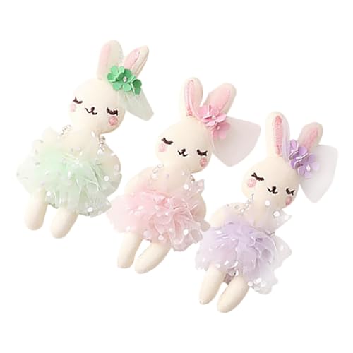 JOINPAYA 3 Stück Mit Baumwolle ausgestopfte Hasenpuppe Plüsch-Kaninchen-Puppe Hase Schlüsselanhänger Stofftier Kleidung Kaninchenzubehör kleine Hasenpuppe JOINPAYA 3 Stück Mit Baumwolle ausgestopfte Hasenpuppe Plüsch-Kaninchen-Puppe Hase Schlüsselanhänger Stofftier Kleidung Kaninchenzubehör kleine Hasenpuppe von JOINPAYA