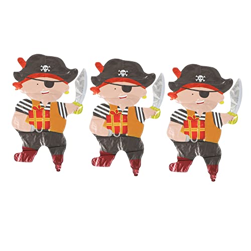 JOINPAYA 3 Stück Piratenballon party mitgebsel kinderparty mitgebsel Piraten-Geburtstagsdekoration Dekorationen für Geburtstagskinder Dekorationen für Piratenpartys Aluminiumfolie JOINPAYA 3 Stück Piratenballon party mitgebsel kinderparty mitgebsel Piraten-Geburtstagsdekoration Dekorationen für Geburtstagskinder Dekorationen für Piratenpartys Aluminiumfolie von JOINPAYA