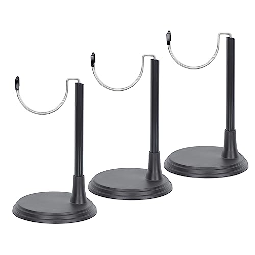 JOINPAYA 3 Stück Puppenständer Figure Stand doll Accessories Spielzeughalterung Puppenausstellungsständer tooniesregal Zubehör realistisch Puppenunterstützung Puppenbasis Plastik Black von JOINPAYA