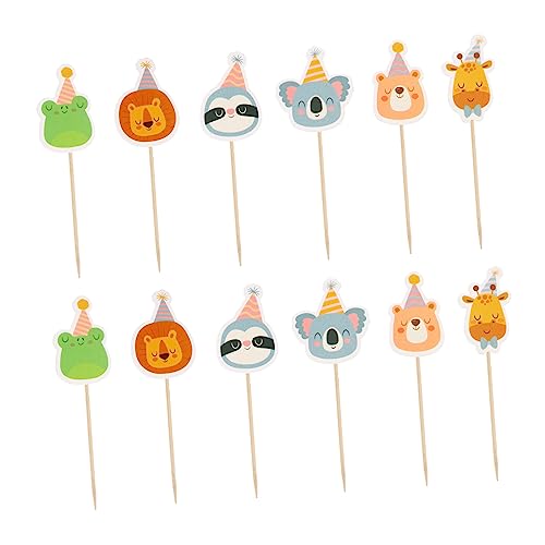 JOINPAYA 30 Stück Tierischer Kucheneinsatz Tiere Cartoon-kuchen-topper Geburtstags-dessert-topper Geburtstagstorte Dekorationen Kuchen Picks Karikatur Geburtstagstorten -picks Papier JOINPAYA 30 Stück Tierischer Kucheneinsatz Tiere Cartoon-kuchen-topper Geburtstags-dessert-topper Geburtstagstorte Dekorationen Kuchen Picks Karikatur Geburtstagstorten -picks Papier von JOINPAYA