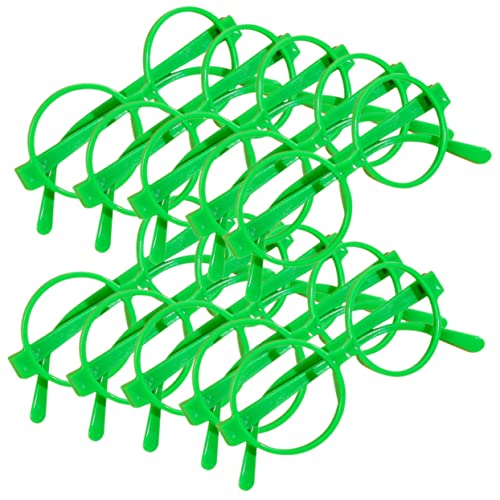 JOINPAYA 30 Stück rundes Brillengestell Jungs Blau Gläser für ohne partyhüte kindergeburtstag partytüten kindergeburtstag Kinderbrillengestell Verzierung des Brillengestells Plastik Green von JOINPAYA