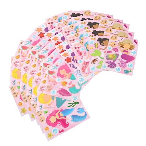 JOINPAYA 32 Blatt dekorative Aufkleber scheckheft scrapbbok weihnachtsek cutermesserser Dekoration Sticker Selbstklebende Meerjungfrauenaufkleber Cartoon -Meerjungfrau -Abziehbilder Papier JOINPAYA 32 Blatt dekorative Aufkleber scheckheft scrapbbok weihnachtsek cutermesserser Dekoration Sticker Selbstklebende Meerjungfrauenaufkleber Cartoon -Meerjungfrau -Abziehbilder Papier von JOINPAYA