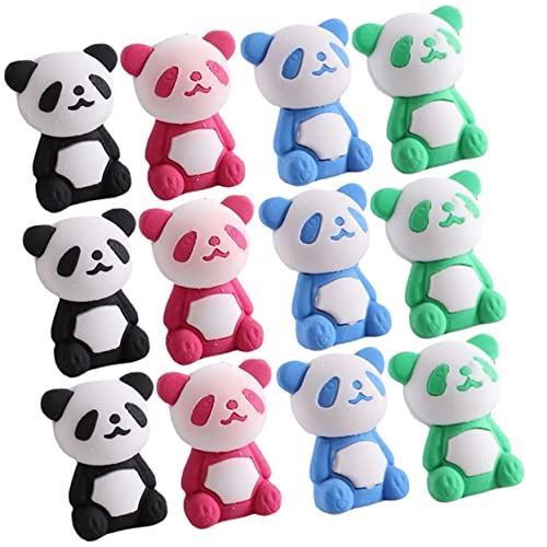 JOINPAYA 36 Stück Panda Radiergummi Spaß Tiere Tragen Mini-radierer Tier Radiergummis Tier-radiergummi Karikatur Süßes Stationäres Mini -tierrotler Kleine Radiergummis Masse Fänger von JOINPAYA