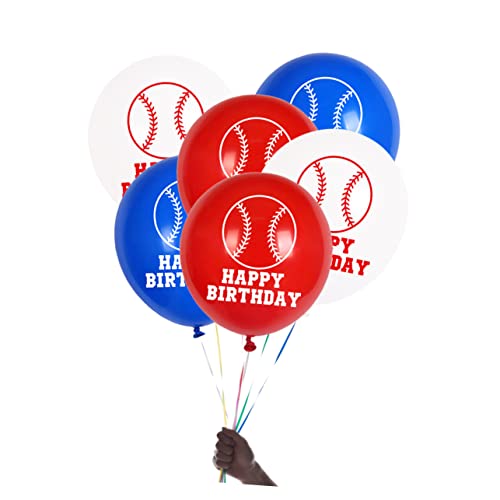 JOINPAYA 36-teilig, 3er-set Baseball-latexballons Luftballons Mit Baseballmuster Partyzubehör Mit Baseball-thema Party Liefert Luftballons von JOINPAYA