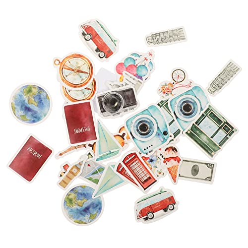 JOINPAYA 3sätze Reiseaufkleber DIY Scrapbook Sticker wasserdichte Dekorative Aufkleber Für Laptop Notizbuch Kalender Und Fotoalben Premium Papiermaterial von JOINPAYA