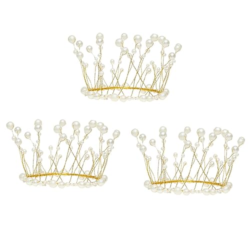 JOINPAYA 3st Kronenkuchen Dekorieren Feenkrone Kuchendekor Cupcake-kuchen-topper Perlen Tiara Stirnband Tiara-kuchendekorationen Kuchendeckel Mit Perlenkrone Hochzeitsdeko Metall Golden JOINPAYA 3st Kronenkuchen Dekorieren Feenkrone Kuchendekor Cupcake-kuchen-topper Perlen Tiara Stirnband Tiara-kuchendekorationen Kuchendeckel Mit Perlenkrone Hochzeitsdeko Metall Golden von JOINPAYA