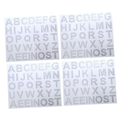 JOINPAYA 4 Blätter Selbstklebende Strass Buchstaben Aufkleber Funkelnde Glitzer Dekoration Vielseitige DIY Glitzer Sticker für Kleidung Taschen Jeans Kreative Modische Buchstaben Patches JOINPAYA 4 Blätter Selbstklebende Strass Buchstaben Aufkleber Funkelnde Glitzer Dekoration Vielseitige DIY Glitzer Sticker für Kleidung Taschen Jeans Kreative Modische Buchstaben Patches von JOINPAYA