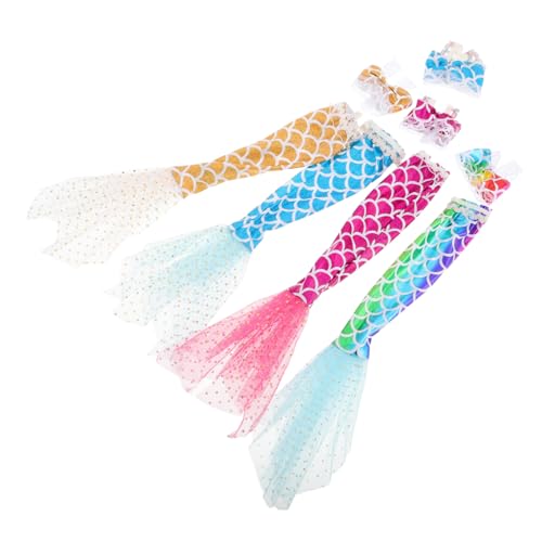 JOINPAYA 4 Sätze Babypuppenkleidung Puppe Verkleiden Zubehör Puppen-Outfits Puppen Anziehen Kleid Für Puppen Zubehör Für Puppenkostüme Bademode Für Meerjungfrauen Kleidung Für Puppen Stoff von JOINPAYA