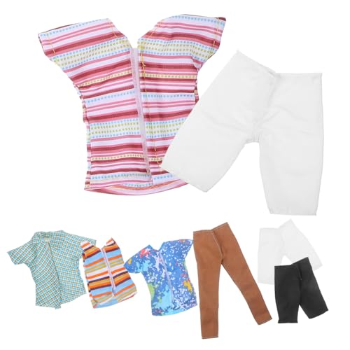 JOINPAYA 4 Sets Puppen Herrenkleidung DIY Puppenkleid Miniatur Kleid Miniatur Outfit Puppen DIY Zubehör Kleidung Für Puppen Wiederverwendbares Puppenkostüm Puppenzubehör von JOINPAYA