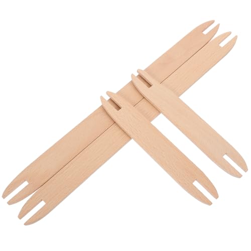 JOINPAYA 4 Stück Diy-Holzschiffchen Webstäbe Strickwerkzeuge Nähzubehör Für Pullover Beige 11 96 X 0 98 X 0 15 Zoll von JOINPAYA