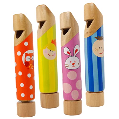 JOINPAYA 4 Stück Pfeife ziehen kinderinstrumente musikinstrumente Musikspielzeug music instruments for Schiebepfeife für Schiebepfeife aus Holz Holzrutsche hölzern von JOINPAYA
