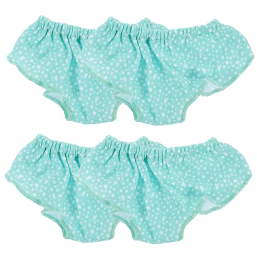 JOINPAYA 4 Stück Puppenkleidung Puppen Kleidung Puppen Klamotten Puppenoutfit Puppenzubehörset Puppen Accessoires Mini-Höschen Spielzeugpuppen-Unterhose Puppe kostüm Stoff Sky-Blue von JOINPAYA