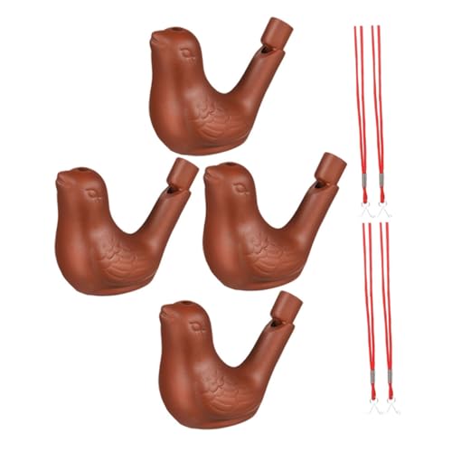 JOINPAYA 4 Stück Sand-Wasservogelpfeife kinderspielzeug outdoor Camping Vogelpfeife Kindergeburtstag Pfeife süße Pfeife Bird Whistle Toy Partypfeife Zisha-Keramik Light Brown JOINPAYA 4 Stück Sand-Wasservogelpfeife kinderspielzeug outdoor Camping Vogelpfeife Kindergeburtstag Pfeife süße Pfeife Bird Whistle Toy Partypfeife Zisha-Keramik Light Brown von JOINPAYA