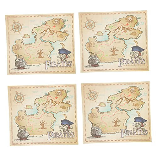JOINPAYA 4 Stück Schatzkarte für kinderspielzeug spielzeuge für Educational Toys Rollenspiel Kleinkindspielzeug Spiel-Requisiten Spieleprop geografische Karte Papier JOINPAYA 4 Stück Schatzkarte für kinderspielzeug spielzeuge für Educational Toys Rollenspiel Kleinkindspielzeug Spiel-Requisiten Spieleprop geografische Karte Papier von JOINPAYA
