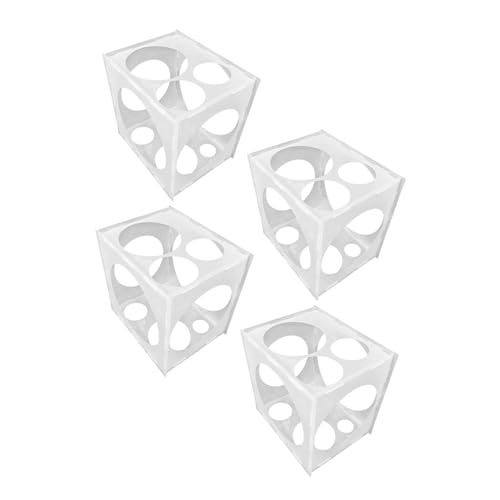 JOINPAYA 4 Stück Teiliges Transparentes Ballon Messwürfel Zusammenklappbares Ballon Messwerkzeug für Präzise Größenbestimmung von Ballonbögen Säulen und Partydekorationen von JOINPAYA