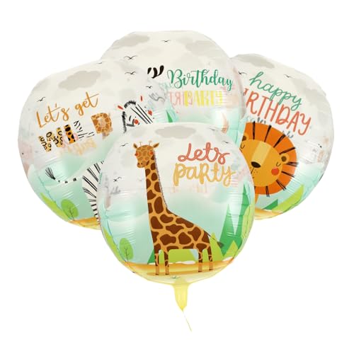 JOINPAYA 4stücke Dschungel-themen Luftballons Für Shower Und Geburtstagsfeiern Dekorative Transparente Tierballons Für Unvergessliche Partymomente von JOINPAYA
