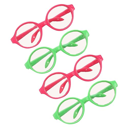 JOINPAYA 4 Stück kunststoffgläser puppenkleidung doll Accessories Zubehör Mode Puppen lustige Brillendekore Puppe Brille Requisiten -Brillen-Requisiten Plastik von JOINPAYA