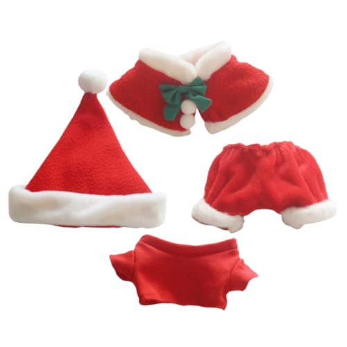 JOINPAYA 4-teiliges Set Puppe Weihnachtsmann Kleidung Puppe Weihnachtsoutfits Puppe Weihnachtskleidung Puppe Weihnachtsmütze Mädchenpuppen-Outfits Weihnachtspuppenkleidung Baumwolle Rot JOINPAYA 4-teiliges Set Puppe Weihnachtsmann Kleidung Puppe Weihnachtsoutfits Puppe Weihnachtskleidung Puppe Weihnachtsmütze Mädchenpuppen-Outfits Weihnachtspuppenkleidung Baumwolle Rot von JOINPAYA