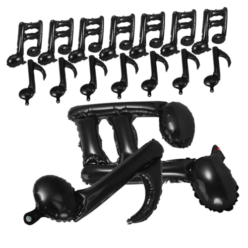 JOINPAYA 40 Stück Teiliges Musiknoten Schwarz Langlebige Aluminiumfolie Einfache Befüllung Vielseitige Partydekoration für Geburtstage Shower Musikmottopartys und Outdoor feiern von JOINPAYA