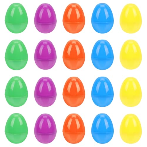 JOINPAYA 40Pcs Cartoon-Osterei- Besteck Große Eier befüllbar künstlich Stuffer plastikenten kunststoffeier toy geschenktasche ostern eiförmige Geschenkboxen ostereier aus plastik von JOINPAYA