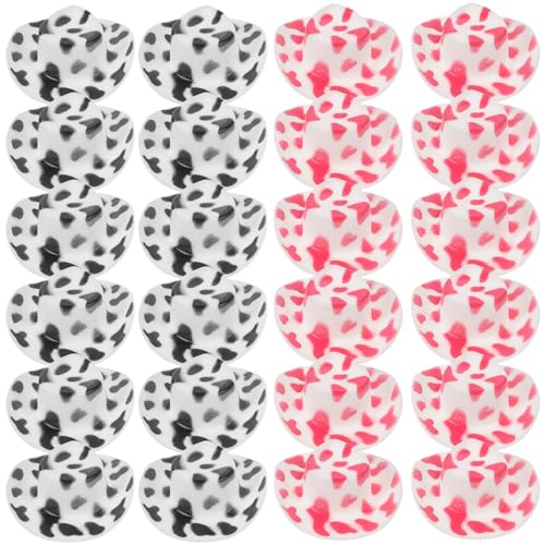 JOINPAYA 40St Puppenhaus-Cowboy-Hut Strohhut roter Cowgirlhut Babymütze rosafarbener Cowgirlhut Haustier Puppenhüte basteln Miniaturhüte selber Machen Hut für Haustiere Plastik von JOINPAYA