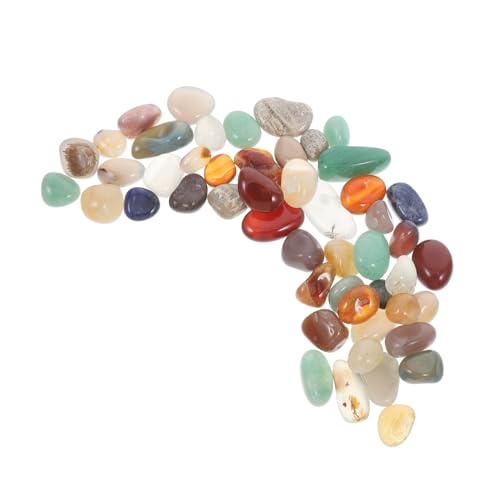 JOINPAYA 40Stücke Mischkristalle Polierte Achatsteine für Dekorative Zierkiesel für Vasen Blumenbeete Aquarien Sicheres Lernspielzeug Geschenkidee für Geburtstage von JOINPAYA