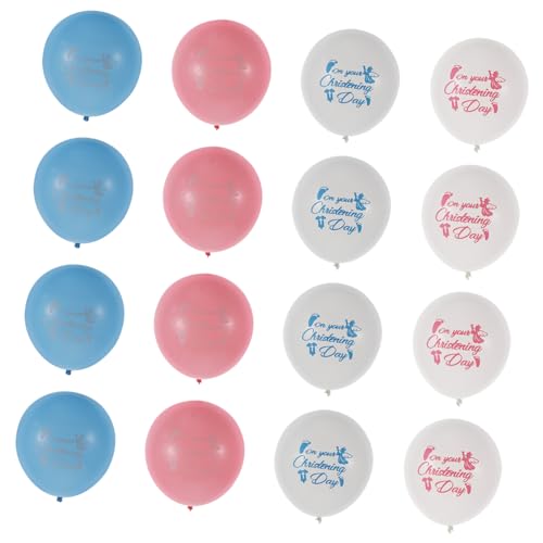 JOINPAYA 40st Ballon Baby Taufe Dekor Blaues Dekor Partyzubehör Für Den Tauftag Emulsion Kind von JOINPAYA