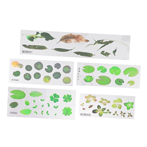 JOINPAYA 5 Stck. Teiliges Epoxidharz Pflanzenmaterial Aufkleber Simulation Dekoration für DIY Projekte und Wasserpflanzenmotiven Langlebig und Einfach Anzubringen JOINPAYA 5 Stck. Teiliges Epoxidharz Pflanzenmaterial Aufkleber Simulation Dekoration für DIY Projekte und Wasserpflanzenmotiven Langlebig und Einfach Anzubringen von JOINPAYA