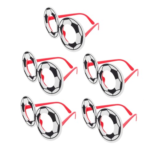 JOINPAYA 5 Stück Fußball Brillen Party Zubehör für Fußball Fans Dekorative Accessoires für Feiern und Veranstaltungen für Sport Events Geburtstagsfeiern und Festivals von JOINPAYA