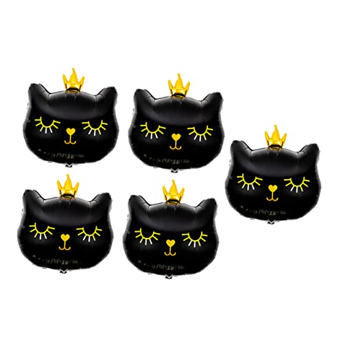 JOINPAYA 5 Stück Katzenballon Partyzubehör Tierischer Folienballon Luftballons Mit Katzentieren Luftballons Für Katzenpartys Pastell Szene Haustier Geburtstag Black Aluminiumfolie JOINPAYA 5 Stück Katzenballon Partyzubehör Tierischer Folienballon Luftballons Mit Katzentieren Luftballons Für Katzenpartys Pastell Szene Haustier Geburtstag Black Aluminiumfolie von JOINPAYA