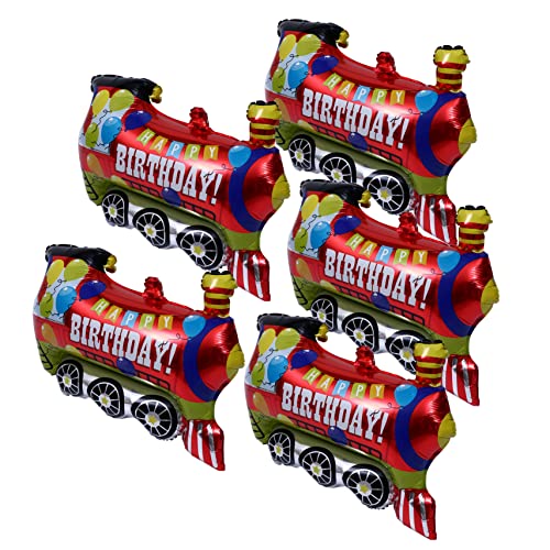 JOINPAYA 5er-pack Rennauto-luftballons Aus Aluminiumfolie – Kinderspielzeug Für Geburtstagsdekorationen von JOINPAYA