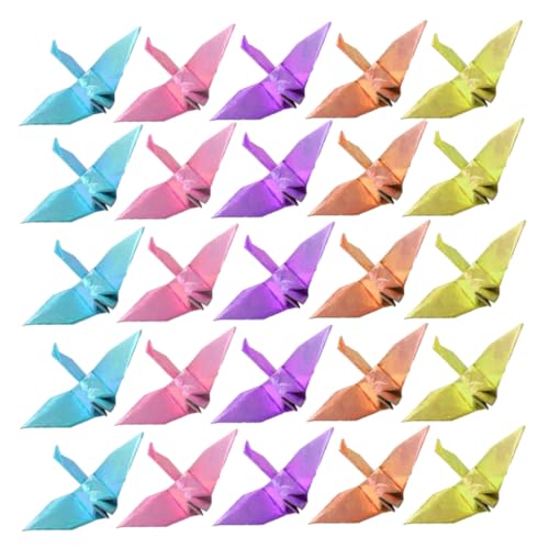 JOINPAYA 50Stücke Origami Konfetti Handgefertigte Dekoration für Hochzeiten und Valentinstag Große Mehrfarbige Papierkraniche Elegantes Zubehör für Feierlichkeiten JOINPAYA 50Stücke Origami Konfetti Handgefertigte Dekoration für Hochzeiten und Valentinstag Große Mehrfarbige Papierkraniche Elegantes Zubehör für Feierlichkeiten von JOINPAYA
