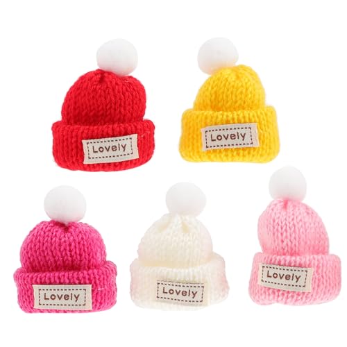 JOINPAYA 5stücke Mini Strickmützen Für Weihnachten DIY Bastelmaterial Für Weihnachtsbaumdekoration Puppenaccessoires Und Festliche Überraschungen Bunten Farben Gelb Rot Weiß JOINPAYA 5stücke Mini Strickmützen Für Weihnachten DIY Bastelmaterial Für Weihnachtsbaumdekoration Puppenaccessoires Und Festliche Überraschungen Bunten Farben Gelb Rot Weiß von JOINPAYA